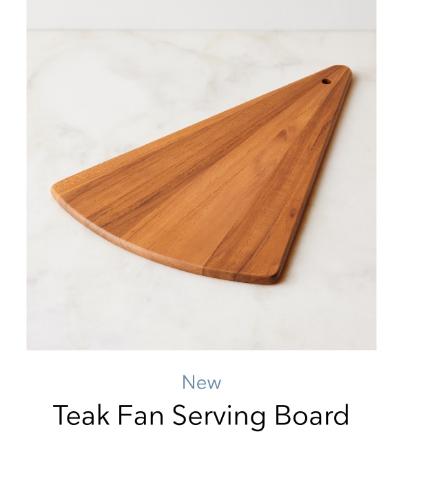 Teak Fan Serving board